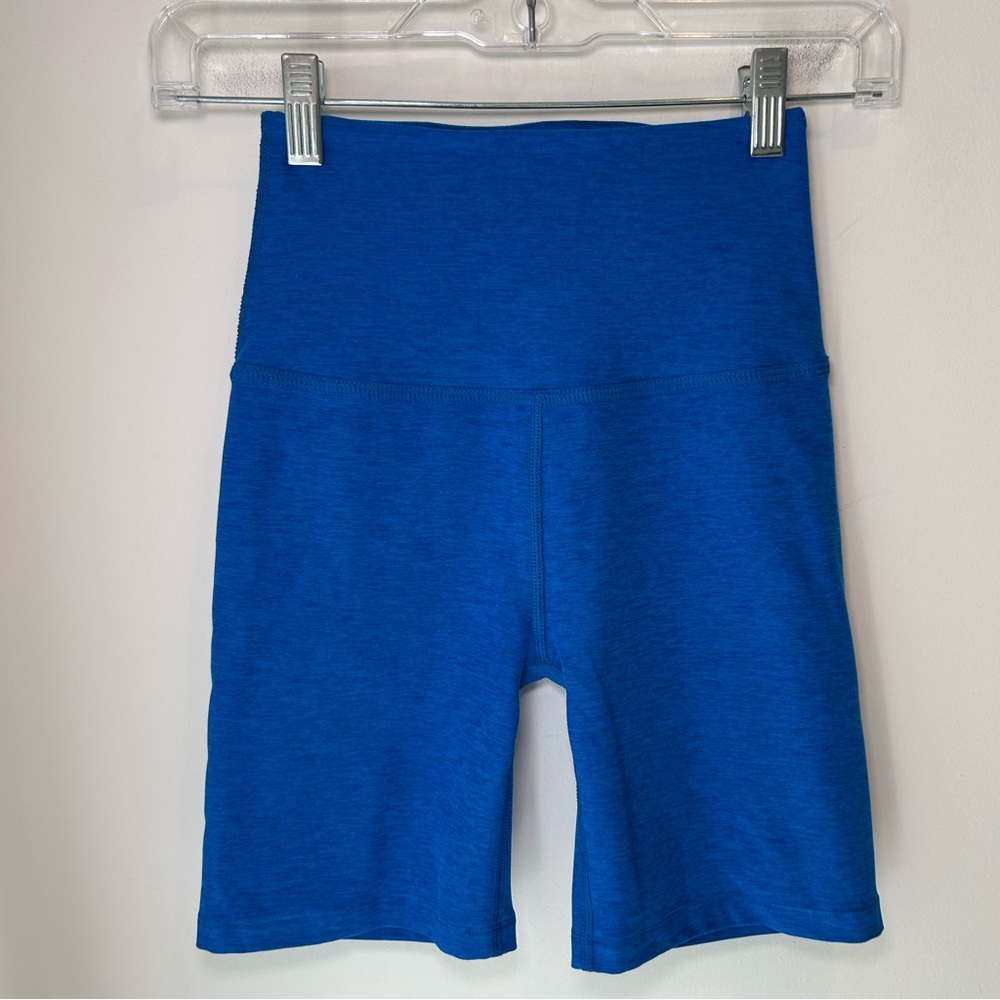 Beyond Yoga Spacedye Keep Pace 7" Short Blue Size Extra Small